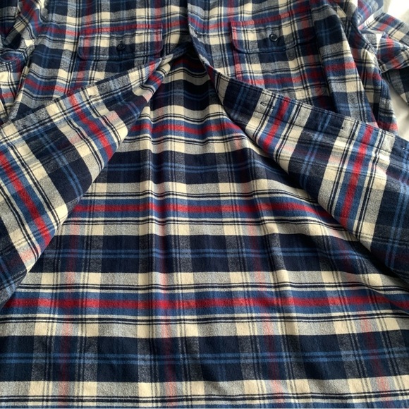 Men Abercrombie & Fitch XXL Plaid Button Long Sleeve Shirt Rodeo Western Preppy - Picture 8 of 11